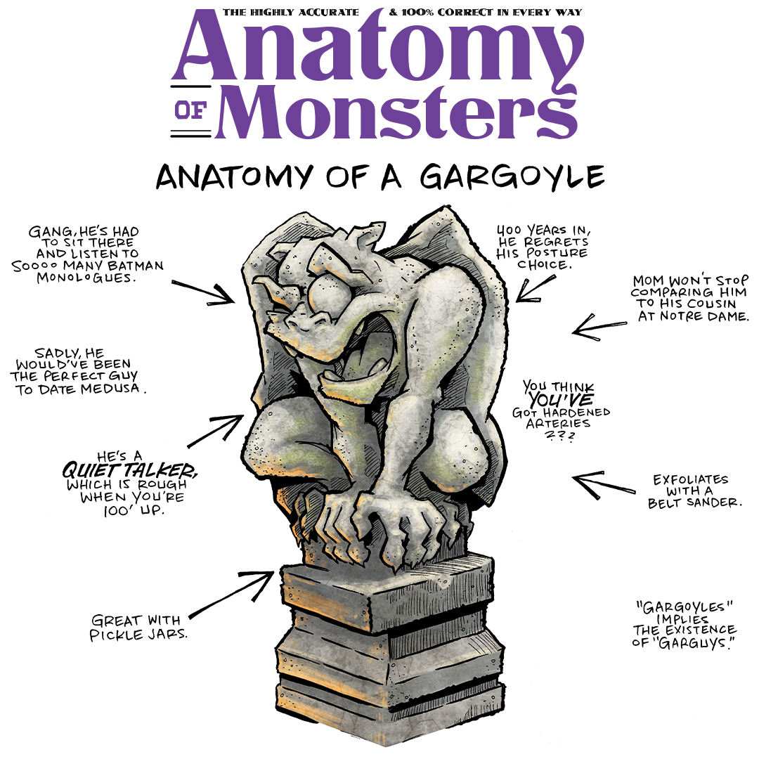 Anatomy of a Gargoyle - Sheldon® Comic Strip