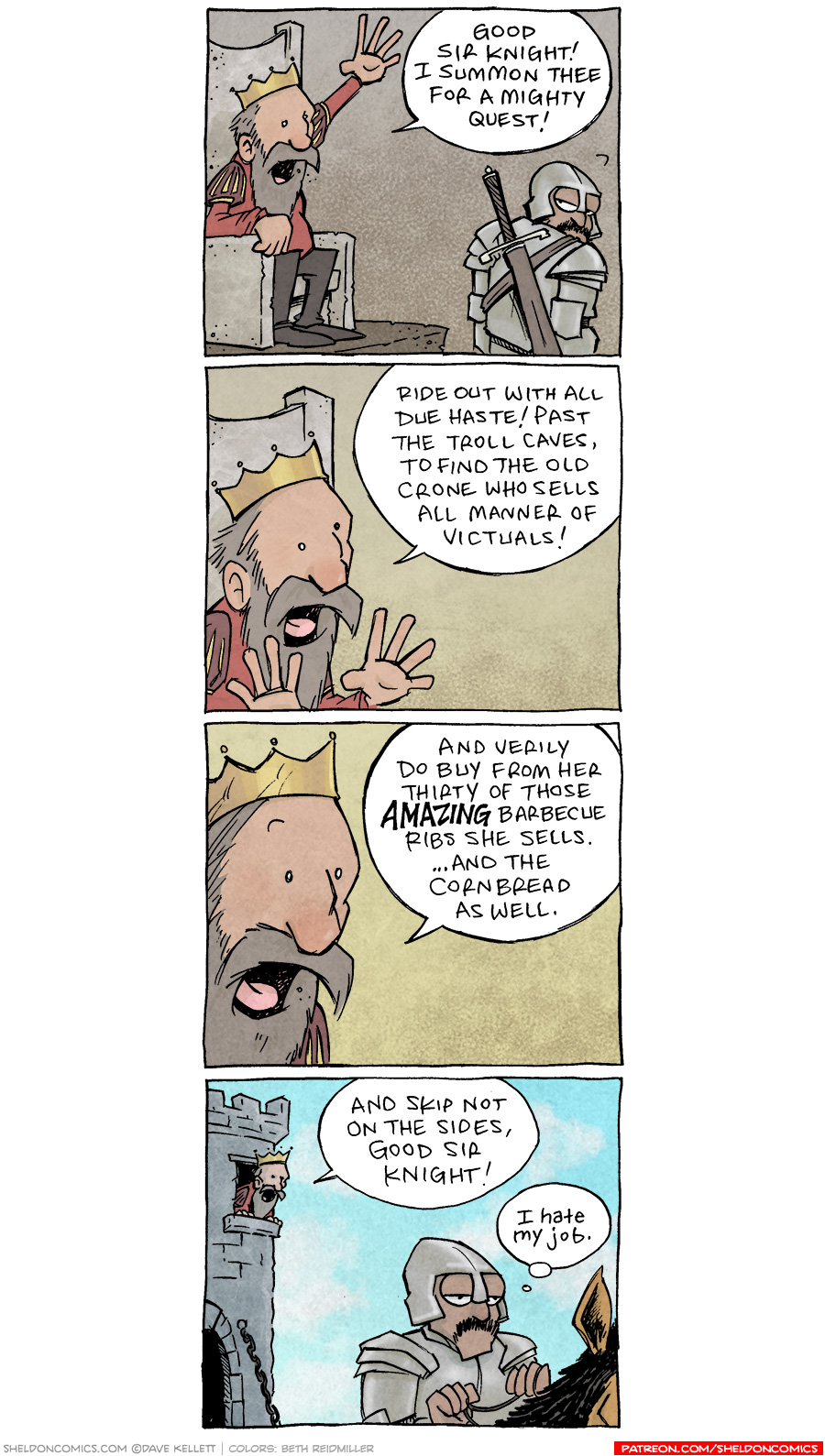 A Quest! Sheldon® Comic Strip